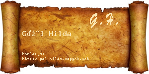 Gál Hilda névjegykártya