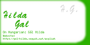 hilda gal business card